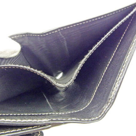 Authentic Gucci Wallet Purse G logos Black Woman unisex  Used - Picture 4 of 6